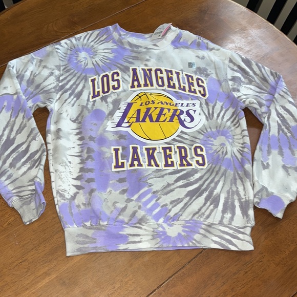 New Los Angeles Lakers womens Sweatshirt size s - tie-dye. NBA - Picture 2 of 6
